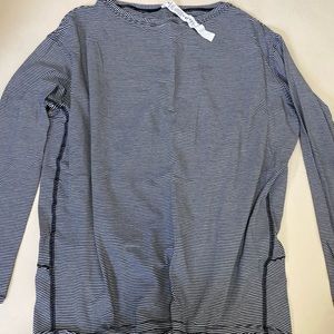 Black and white striped long sleeve Lululemon